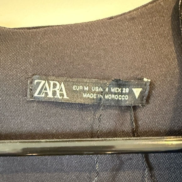 Zara Elegant Black Tie Front Dress - Picture 7 of 7